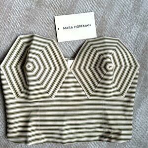 Mara Hoffman strapless top, size 2 brand new!perfect condition